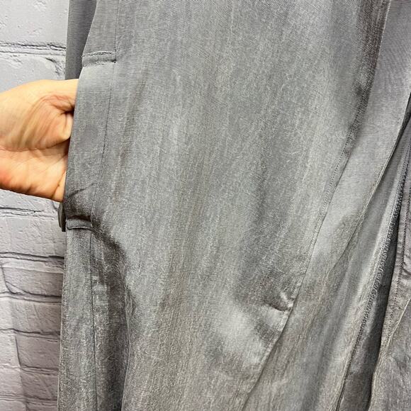 Zara Glen Women Long One Button Open Duster Cardigan Gray Size Small NWT - Picture 7 of 11